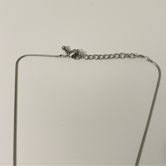 Color Block Geometric Statement Necklace - Picture 3 of 11